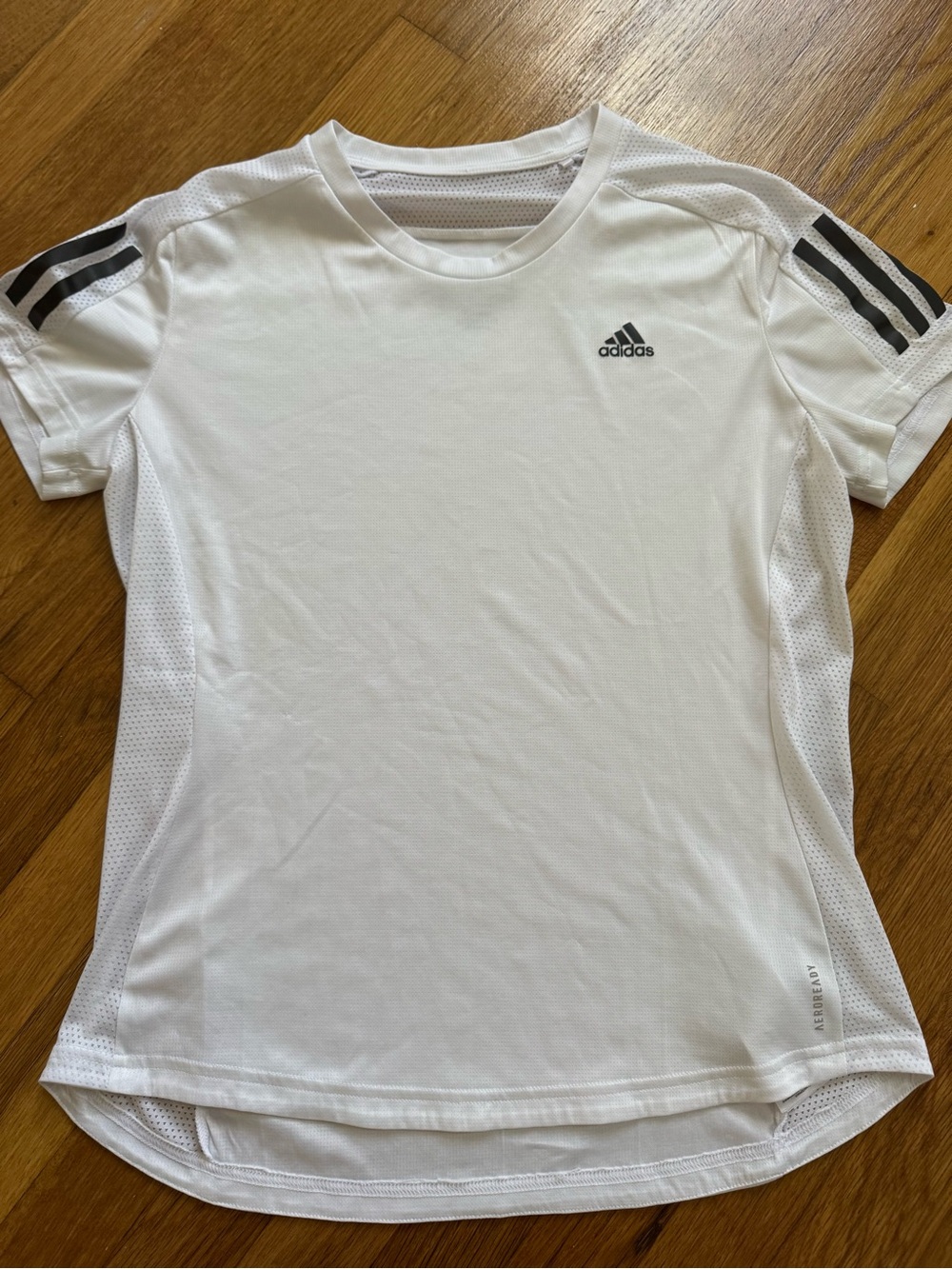 adidas Women's White Short Sleeve Active Tee - size medium